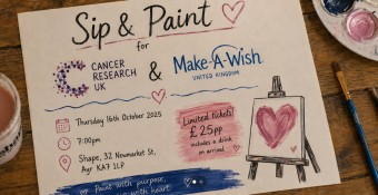 Sip and Paint - Charity Night at Shape, Newmarket St, Ayr
